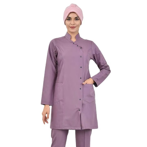 Combinaison médicale une pièce pour femmes, pantalon long, tenue de travail pour hôpital, clinique, salon de beauté, vente en gros OEM - Product Image 4