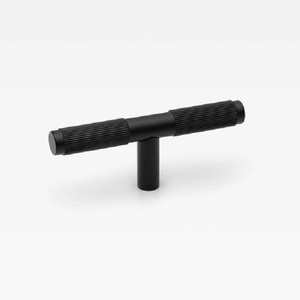 Trending T-Shaped Brass Furniture Pull Handle Drawer Knob Minimalist Design Durable Storage Closet <b>Hardware</b> Cupboard Drawer - Product Image 2