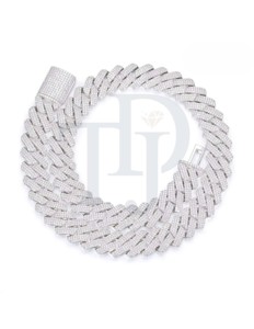 Mens 14K Gold Cuban Link <b>Chain</b> Lab Grown Diamond <b>Iced</b> <b>Out</b> Necklace Hip Hop Style Luxury Statement <b>Chain</b> High End Bling - Product Image 1