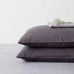 Taies d'oreiller style enveloppe nordique, en lin pur uni, accessoire de lit pour la maison, l'hôtel, l'hôpital - Product Image 4