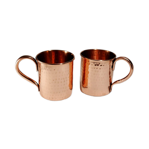 Handcrafted Eco-Friendly Copper Moscow Mule <b>Mugs</b> with Handle in Cylindrical Shape for Drinkware - Product Image 3