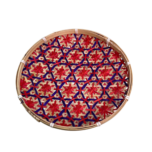 จานไม้ไผ่ธรรมชาติไม่ซ้ำใครออกแบบได้ตามต้องการสีสไตล์อาร์ตเดคโคที่เก็บของตกแต่งห้องครัวสไตล์ยุโรปสมัยใหม่ - Product Image 1