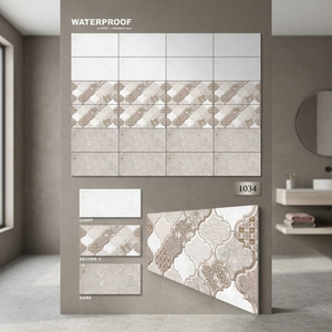 Vente directe Carreaux muraux de cuisine 30x60cm Gris Carrare Salle de bain 12x24 Céramique Marbre Poli Intérieur 300x600mm Carreaux muraux modernes - Product Image 3