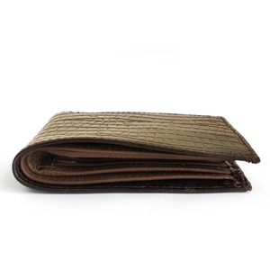 Cartera corta de cuero PU con diseño de cocodrilo vintage en oferta, con monedero para hombre, simple y delgada, tarjetero. - Product Image 2