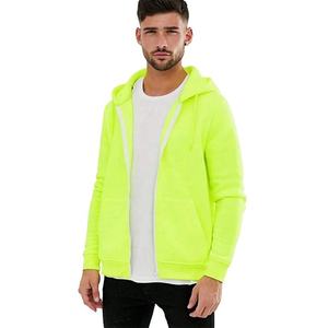 Haute qualité 100% coton polaire hommes fermeture éclair à capuche décontracté à manches longues hiver (printemps) porter-vente en gros - Product Image 1