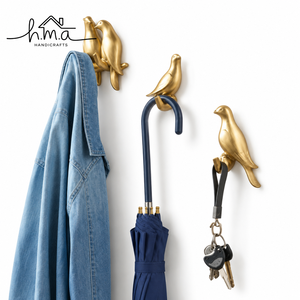 Handcrafted Solid Brass Double Prong Wall Hook Heavy Duty <b>Coat</b> Hook Key Holder Towel <b>Robe</b> Hanger Modern Home Decor - Product Image 6