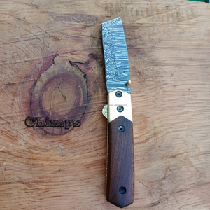 Cuchillos de bolsillo de autodefensa para acampar de acero de Damasco de alta calidad, herramienta EDC para exteriores, cuchillo plegable de supervivencia táctica, caza OEM - Product Image 4