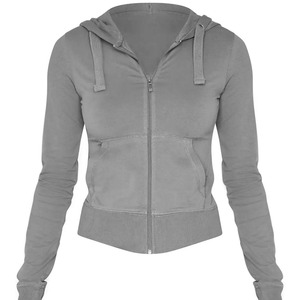 Conjunto Deportivo de 2 Piezas para Mujer, 100% Algodón, Gris Personalizado, 300 g/m², Sudadera con Cierre y Pantalones, Corte Ajustado, para Fitness y Running - Product Image 6