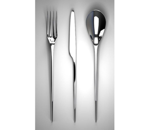 ชุดช้อนส้อมโลหะตีขึ้นรูปด้วยมือสำหรับตกแต่งโต๊ะอาหารอย่างหรูหรา ผลิตจากสแตนเลสคุณภาพสูง ชุบเคลือบอย่างสวยงาม ให้ความเงางามเหมือนกระจก - Product Image 3