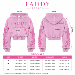 Custom Logo Women Pink <b>Cropped</b> <b>Zip</b> <b>Up</b> Hoodie Streetwear Y2K Oversized Fleece Cotton Sweatshirt Casual Sports Crop Top Hoody - Product Image 6