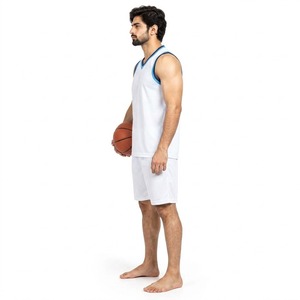 Conjunto de Uniforme de Baloncesto, Camiseta y Pantalones Cortos, Ropa Deportiva para Equipos, Transpirable, Ligero, para Entrenamiento y Juego, con Servicio OEM - Product Image 3