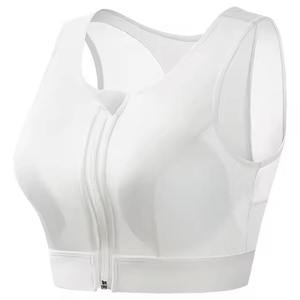 Breathable Quick Dry Zipper Up Sexy Fit <b>Tops</b> Cropped Mesh Workout Sports Bras Seamless Front <b>Zip</b> Yoga & Gym Bra Activewear - Product Image 4