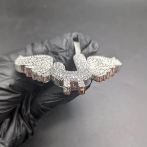 Moissanite Eagle Pendant Iced Pave Winged Bird Necklace Luxury Hip Hop Jewelry Mens Womens Birthday Wedding Gift Statement Style - Product Image 2