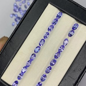 Piedra Preciosa Suelta de Tanzanita Natural de 5x7mm, Corte Ovalado Facetado, Color Azul Violeta, Piedra de Nacimiento, Joyería de Alta Calidad, Precio al por Mayor - Product Image 1