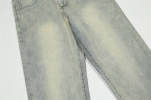 MEESAM Jeans de Mezclilla para Hombre y Mujer, 100% Algodón, Secado Rápido, Resistentes, con Relieve, Varios Colores, Corte Regular, Lavado Casual, Rectos - Product Image 3