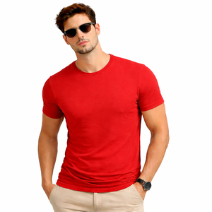 Camiseta de Cuello Redondo 100% Algodón para Hombre con Logotipo Personalizado, Servicio OEM, Camisetas Lisas al por Mayor, Impresión, Bordado, Ropa Deportiva Personalizada, Entrega Rápida - Product Image 2