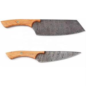 Traditional Style 6-Piece Damascus Steel Chef <b>Knives</b> with Wooden Handle <b>Sharp</b> Serrated Edge for Multi-Purpose Eco-Friendly - Product Image 5