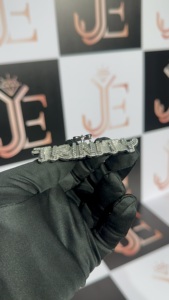 Colgante de Letra de Moissanita Personalizado, Estilo Hip Hop Iced Out, para Mujer y Hombre, Joyería de Plata de Ley 925 de Moda con Nombre TRINITY - Product Image 5