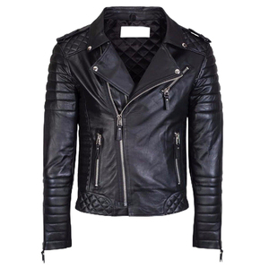 Vestes en cuir respirantes personnalisées avec logo et design sur mesure, dernière collection 2026, nouvelles vestes en cuir brillantes pour motards - Product Image 5