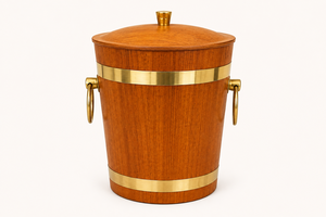 Seau à glace en bois de qualité supérieure avec doublure à double paroi en acier inoxydable, refroidisseur à vin et à champagne en bois pour hôtel et bar - Product Image 5