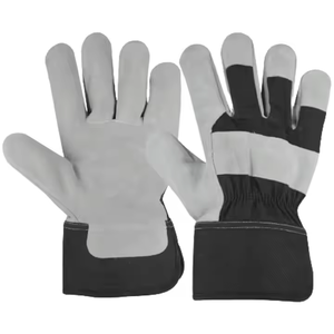 Best <b>Performance</b> Canadian Rigger Construction Cowhide Split Leather Safety Gloves Abrasion Resistant Personal <b>Protective</b> Gloves - Product Image 5