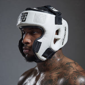 Protector de Cabeza para Boxeo, Acolchado de Cuero, para Entrenamiento de Kickboxing, Protección para Artes Marciales - Product Image 1