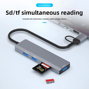 Base de Conexión USB 3.0 TIPO C, Expansor Multipuerto USB C con Lector de Tarjetas SD y TF para Laptop - Product Image 2