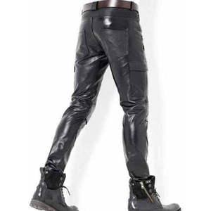 Pantalon en cuir pour homme PIHA SPORTS, coupe droite, taille haute, devant plat, décontracté, fermeture éclair, imperméable, respirant, pour l'extérieur - Product Image 6