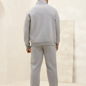 Drawstring Mid Waist Sporty Sweatpants 200g Spandex/<b>Polyester</b> Fleece Thick Loose Fit <b>Jogger</b> Pants - Product Image 5