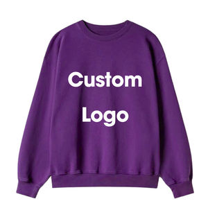 เสื้อสเวตเชิ้ตคอกลมผ้าฟลีซเนื้อผ้าฝ้ายแท้ 100% ทรงปกติ ลายเรียบ ปักโลโก้ตามสั่ง - Product Image 3