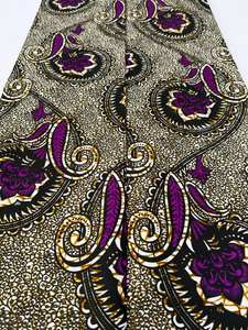Tela de algodón con estampado de cera africana, calidad Premium de Freetown para vestidos elegantes, trajes tradicionales y decoración del hogar - Product Image 3