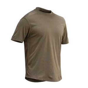 Men's <b>Olive</b> <b>Green</b> Short Sleeve Tactical <b>T</b>-<b>Shirt</b> Breathable Polyester Knitted Fabric Outdoor Wear - Product Image 1