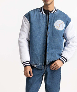 Veste en jean boutonnée oversize pour homme, service OEM de logo personnalisé, veste en jean décontractée pour homme, veste d'extérieur pour l'automne - Product Image 5