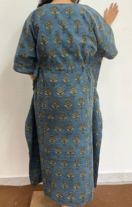 Vestido Kaftan de Algodón con Estampado Moderno, Ajuste Cómodo y Diseños Atractivos - Product Image 5