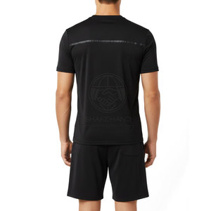 Ensemble de vêtements de sport pour hommes, t-shirt et short, matière douce et confortable, parfait pour les séances de gym et les activités de fitness en plein air - Product Image 2