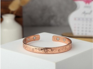 Pulsera de Cobre Curativa Hecha a Mano con Logotipo Personalizable, Talla Única, de Lujo, Promocional, Novedosa, para Hombres y Mujeres, Regalo del Día de la Madre, Estilo Antiguo - Product Image 3