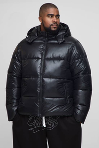 Chaqueta Acolchada con Capucha de Alta Calidad, Logotipo Personalizado, Tejido Transpirable, Ropa de Calle Cómoda para Invierno, Especial para Hombre - Product Image 4