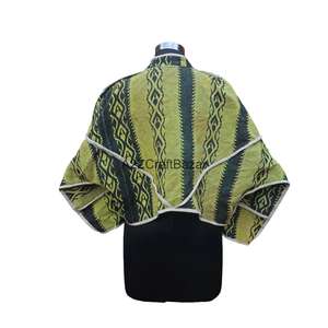 Chaqueta Vintage India Acolchada 100% Algodón Kantha Hecha a Mano para Otoño/Invierno, Cómoda y Transpirable para Mujeres y Niñas - Product Image 5