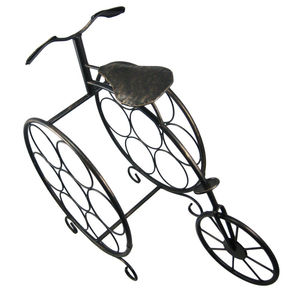 Porte-bouteilles de table en bois et métal, design classique, robuste, gain de place, organisateur de cuisine - Product Image 3