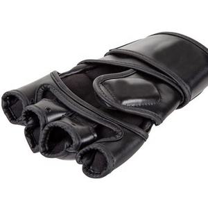 Gants d'entraînement en cuir noir à demi-doigts, gants de boxe MMA pour hommes, femmes, unisexe, arts martiaux - Product Image 6