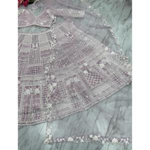 Lehenga Choli de Diseñador para Fiestas con Bordado Resham, Vestidos Elegantes - Product Image 5