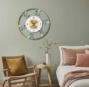 Contemporary Art Deco Black Metal <b>Wall</b> <b>Clock</b> Bedroom & Living Room Home Decor Birthday Gift Handmade Hanging <b>Wall</b> Art - Product Image 5