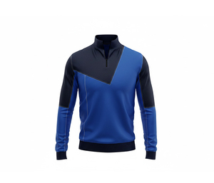 Veste de sport respirante en toile pour hommes, femmes et jeunes, vêtements de sport à séchage rapide, veste d'hiver réversible à demi-zip - Product Image 3