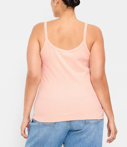 Womens Solid Casual Sleeveless <b>Spaghetti</b> <b>Strap</b> Camisole Double Padded Push Knitted Breathable Soft Summer Spandex/Cotton Top - Product Image 4