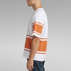 T-shirt unisexe d'été 100 % coton, personnalisé, 260-270 g, coupe oversize, manches courtes, motif uni – Pour homme - Product Image 3