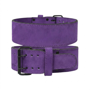 Cinturón Profesional de Cuero de Gamuza para Levantamiento de Pesas, Powerlifting y Fisicoculturismo, con Hebilla de Doble Punta, en Venta - Product Image 5