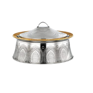 Luxury Design Metal Hotpot Polishes Finished Wedding Party Usage Stainless Steel for Dining <b>Table</b> Hotel Home Hot Sale Dinnerware - Product Image 2