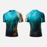 Maillot de bain Rash Guard UPF 50+ à manches courtes, séchage rapide, protection solaire, vente en gros