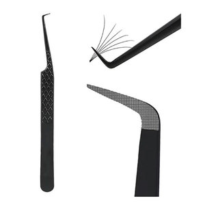 Extension Tweezers Stainless Steel Eyelash Application Tool For Volume Classic Hybrid <b>Lash</b> Extension Beauty Professionals - Product Image 1