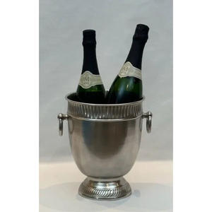 Cubo enfriador de vino de metal pulido de alta calidad, cubo de acero inoxidable para cerveza, para fiestas en interiores y exteriores, hoteles y eventos en el hogar. - Product Image 3